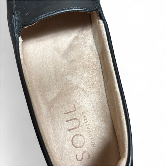 SOUL Naturalizer Women's Kacy Black Leather Comfort Loafers Flats 7.5 - Picture 4 of 7